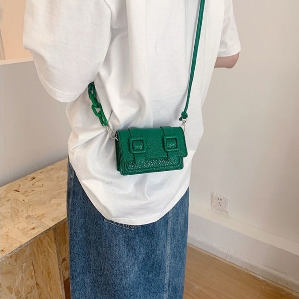 Mini Liten Messenger Bag Kjede Veske MULTICOLOR multicolor