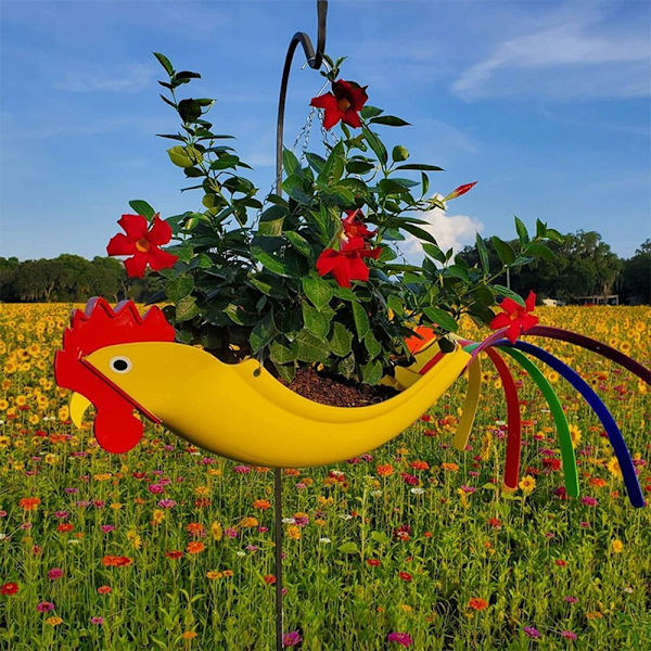 Bird Flower Pot Kotipuutarhanhoito PUNAINEN red