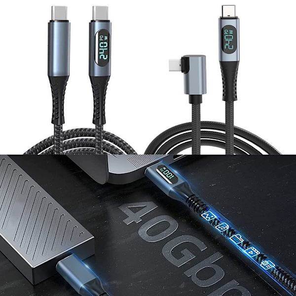 Type C til Type C Kabel Datakabel ALBUUE ALBUE Elbow