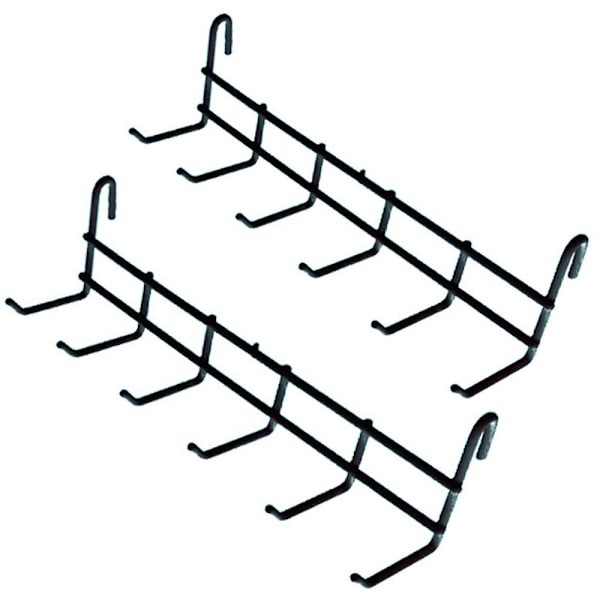 2 stk Pegboard kroge 6 kroge stativ låse kroge