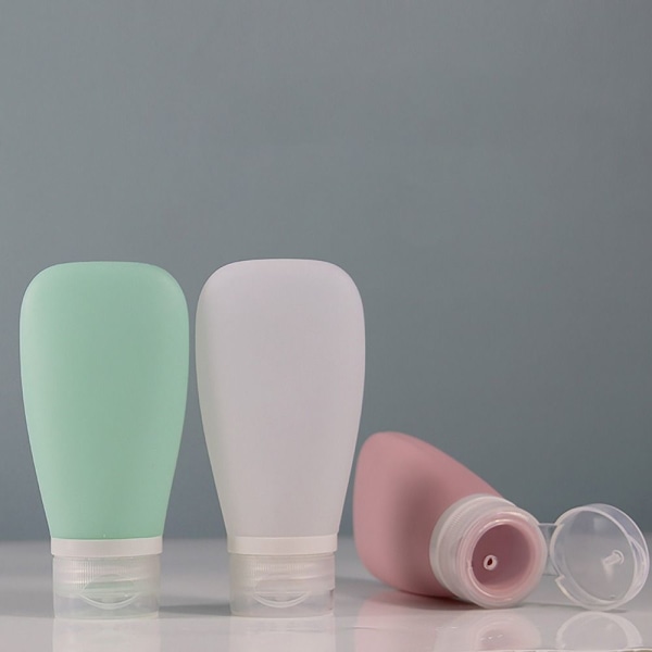 Resetoalettflaskor Kosmetiska förvaringsbehållare GRÅ 60ML Grey 60ml-60ml
