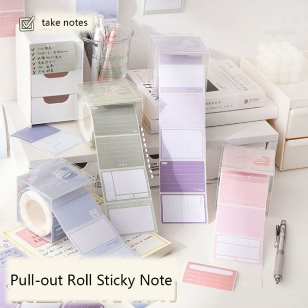 256 PCS/Box Memo Pad Study Sticky Note 02-GRADIENT PINK 02-Gradient Pink