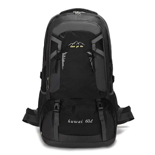 60L Reisebagasjepose Turryggsekk SVART Black