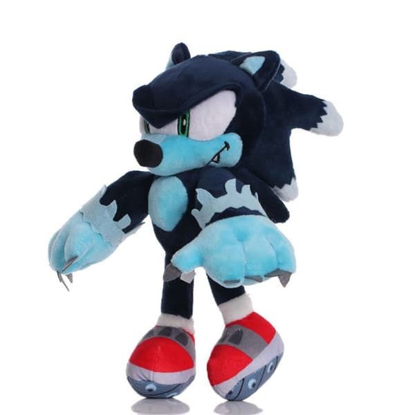 28cm Sonic Plyschdocka Nyckelring Shadow Hedgehog Fylld Hängleksak