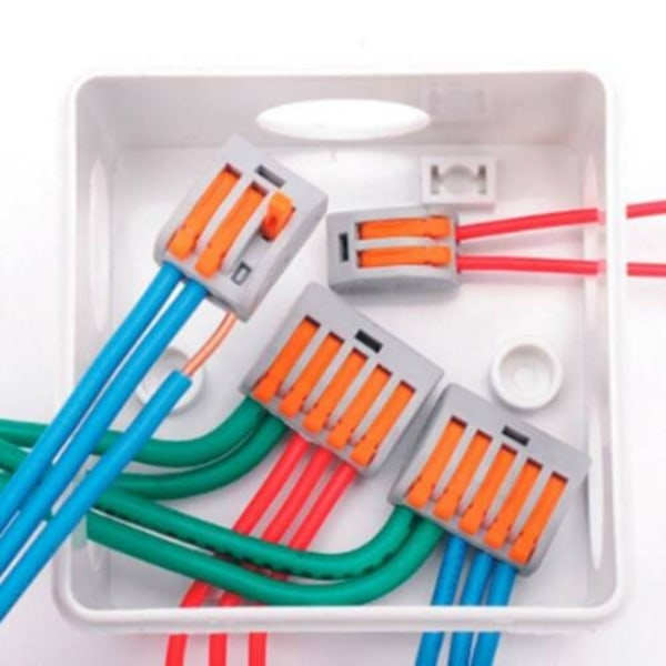 60 STK Elektrisk ledningskontakt Kabelkoblinger Rask skjøting