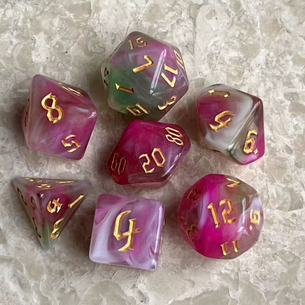 7kpl/ set Polyhedral Dice Dice Games 5 5 5