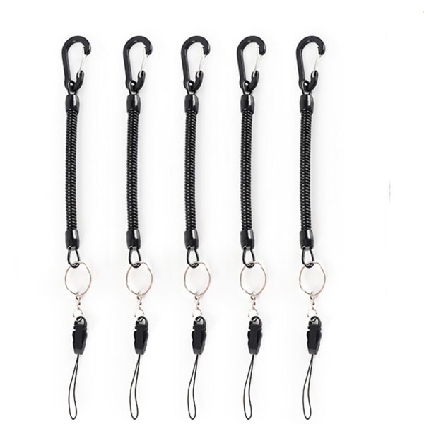 Fjäder elastiskt rep Bärbara fiskelinor 5st 5st 5pcs