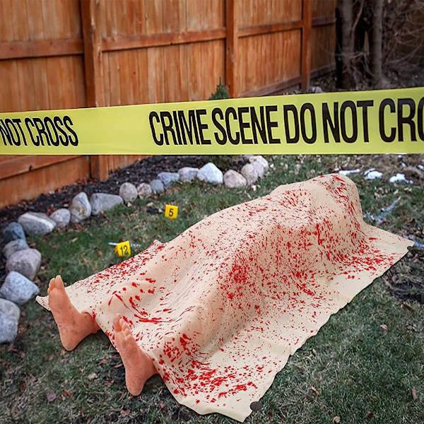 Fake Corpse Prop Haunted House Party Dekor Oppblåsbart Corpse