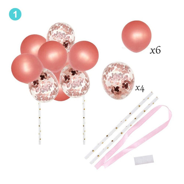 Balloon Cake Topper Syntymäpäivälapset 1 1 1