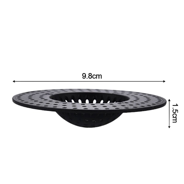 6 STK Vask Sil Plugg Filterkurv TRANSPARENT transparent