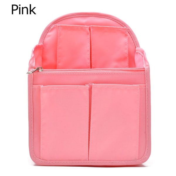 Rygsæk Indsæt Taske Opbevaringspose PINK PINK Pink