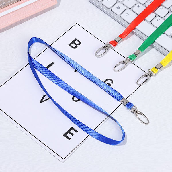 1 stk. Halsstropp Lanyard ID-kortholder GRÅ Grey