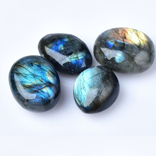 Labradorit Palm Stone Naturlig Labradorit Månesten 3-4CM 3-4cm