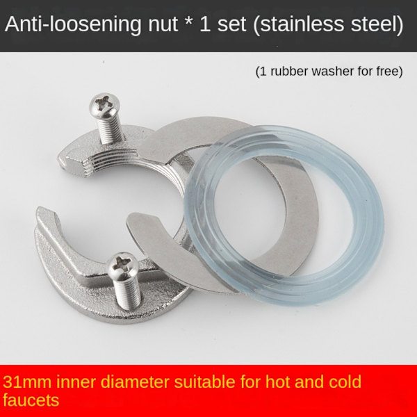 Kran Anti-lossning Mutter Cap Fästring 1 1 1