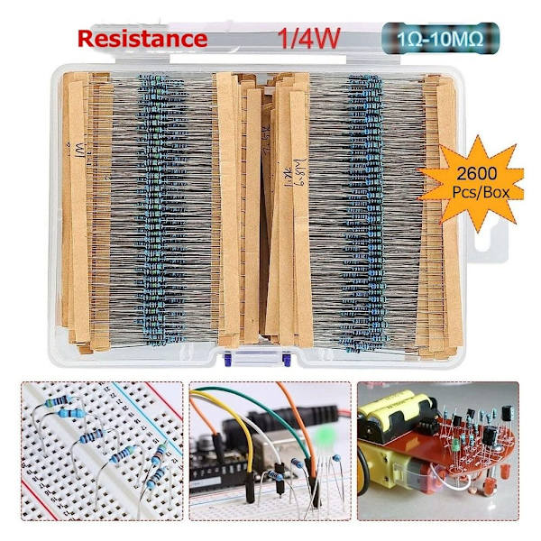 2600st Resistor Kit Resistor Sortiment Kit Metallfilm