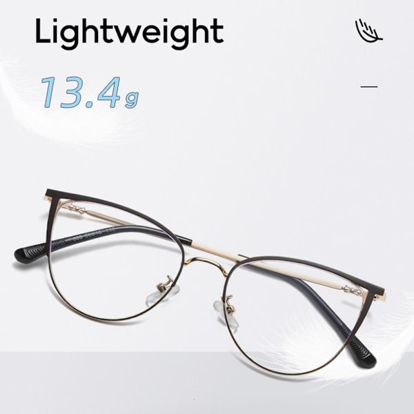 Anti-Blue Light Briller Runde Briller BRUN Brown