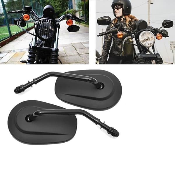 Motorcykelspeglar Styre Backspegel SILVER