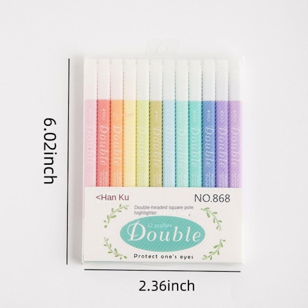 Quick Dry Highlighters Marker Æstetisk Pastel