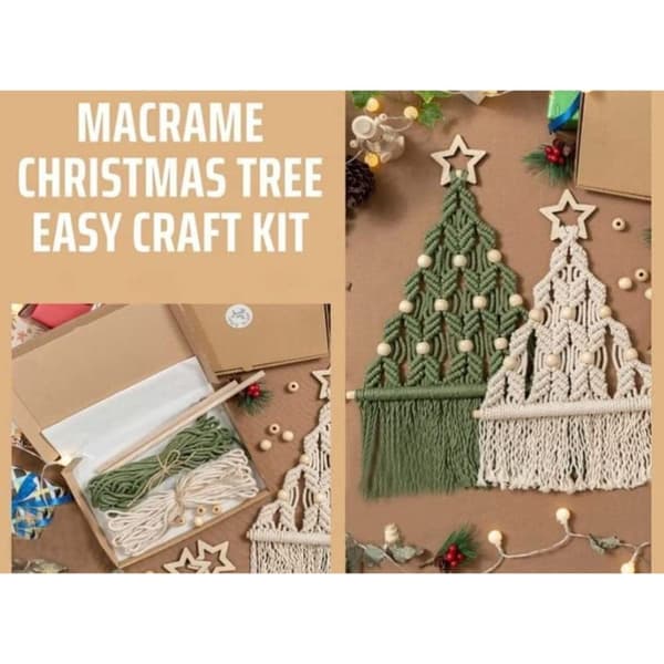 2st Julgran Macrame Xmas Väggbonader Julgran