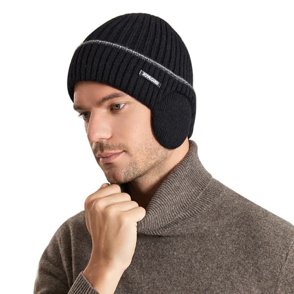 Talvi neulottu hattu cap TUMMANHARMAA Dark Grey
