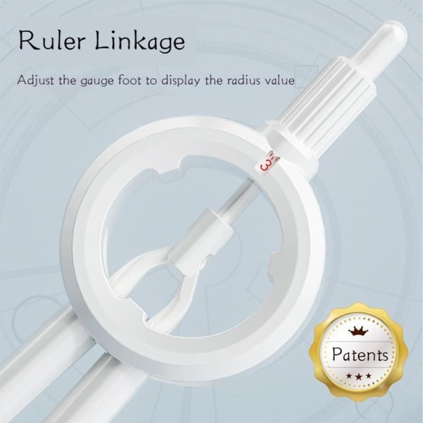 Studenter Compass Scale Compass Ritningscirkelverktyg