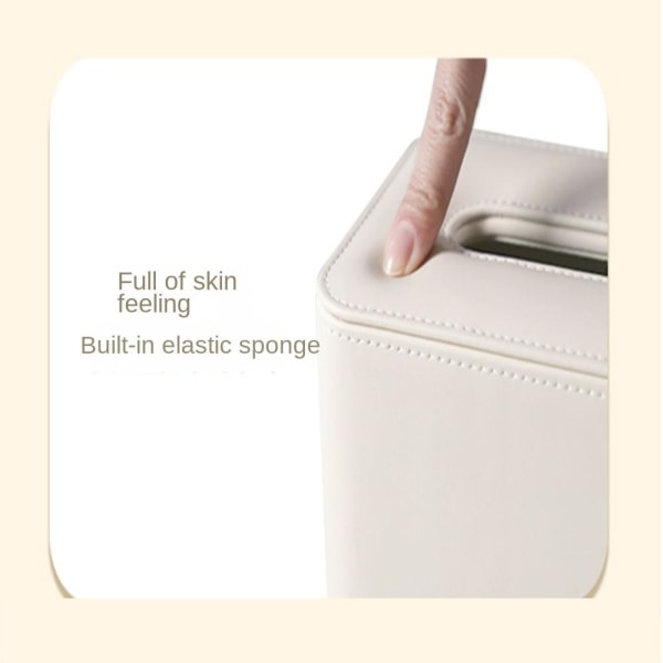 1 stk Tissue Holder Tissue Box Cover Serviett etui White 1 Pcs-1 Pcs