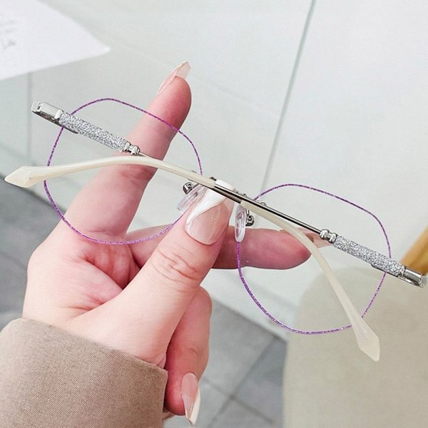 Anti-Blue Light Glasses Oversized Glasögon GULD Gold