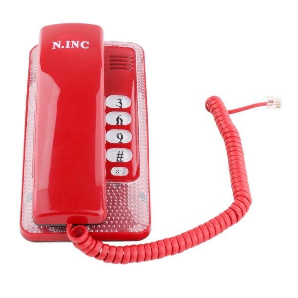 Fastnettelefon Kablet telefon RØD Red