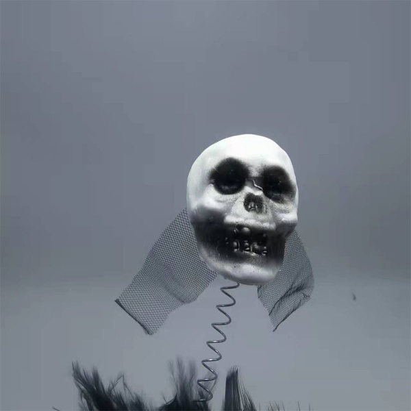 3 STK Halloween-hårbånd Skull Head Hoop RØD Red