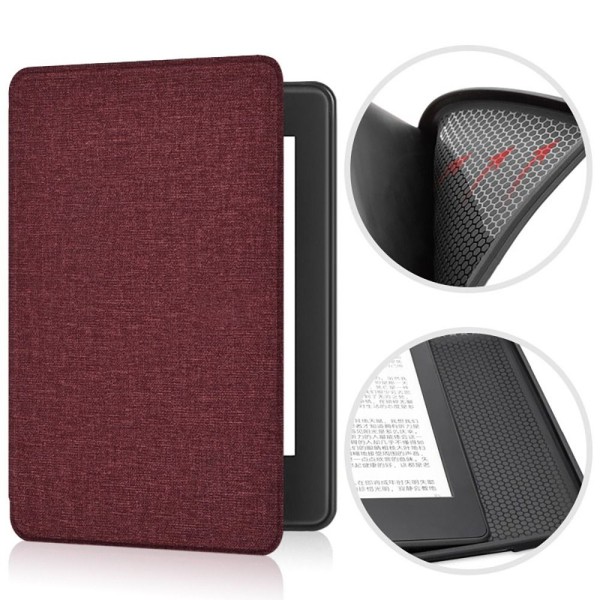 6,8 tommer E-Reader Folio Cover 11th Gen Protective Shell WINE RED Wine Red