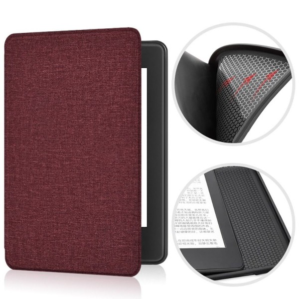 6,8 tums E-Reader Folio Cover 11:e generationens skyddande skal VINRÖD Wine Red