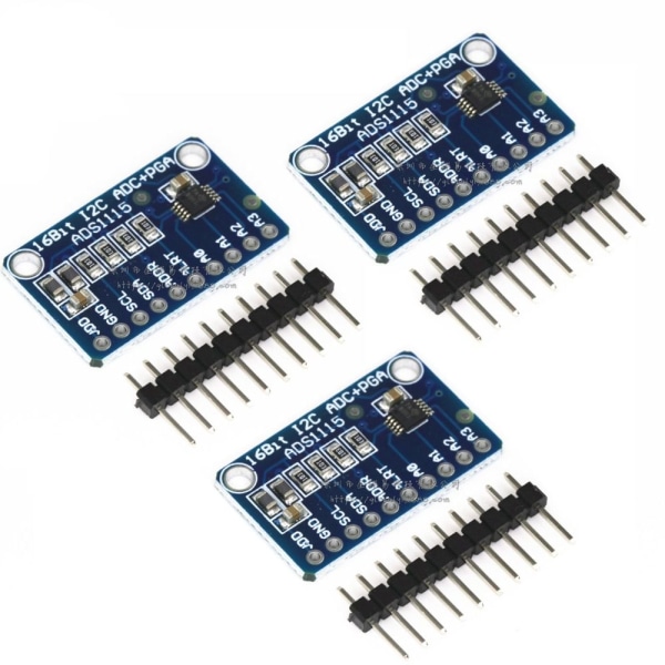 3 STK ADS1115-modul ADC-modulutviklingskort