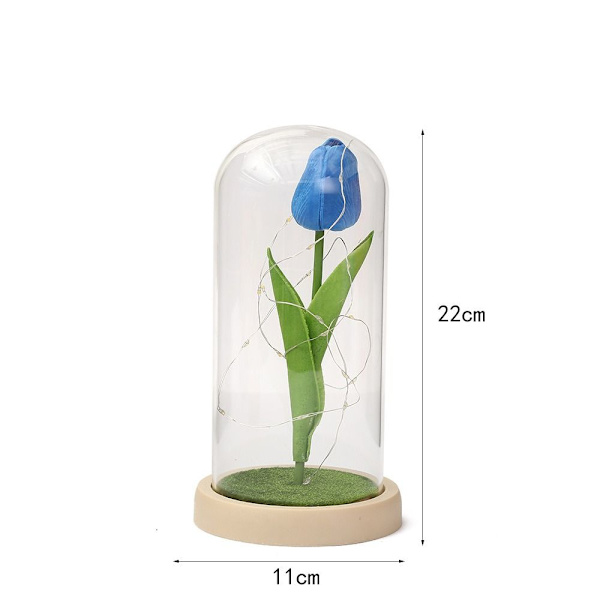 Tulip Night Lights Rose Led SININEN Blue