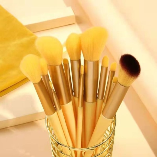 13 stk Makeup Brush Set Make Up Tools BLÅ blue