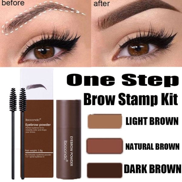 One Step Brow Stamp Shaping Kit Natural Brown