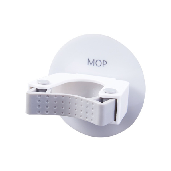 2kpl Hook Mop Clamp VALKOINEN PYÖREÄ White Round-Round
