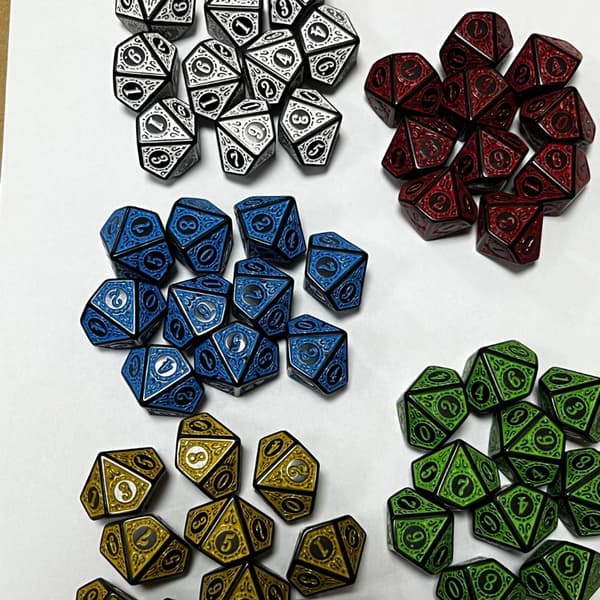 10 kpl set Noppapelit SININEN blue