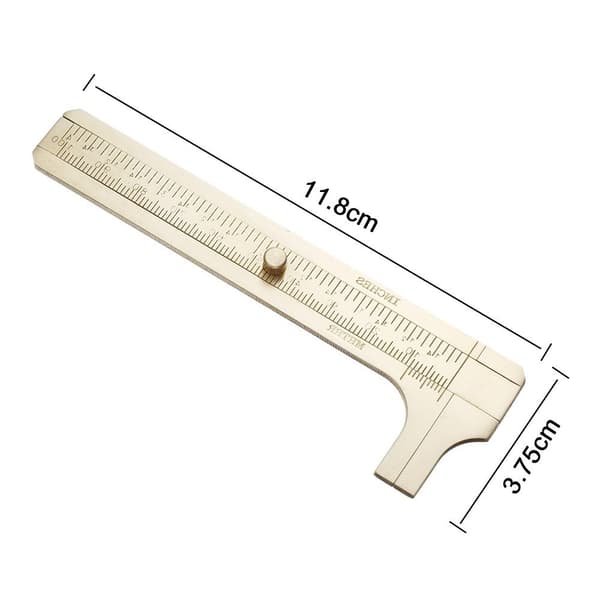 2 stk Messing Vernier Caliper Pocket Caliper Handy Caliper
