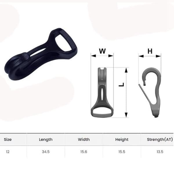 4 stk. stropper kroker snapspenner elastiske tau spenner