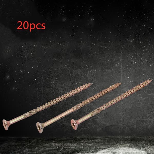 20 kpl lastulevyn puuruuvit ristipää, täysin kierre 20pcs