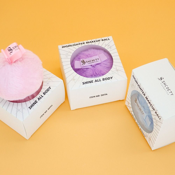 Plysch Makeup Ball Makeup Powder Puff LILA purple