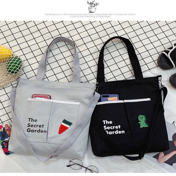 Student Tutorial Bag Totes Shopper Bags GRÅ Grey