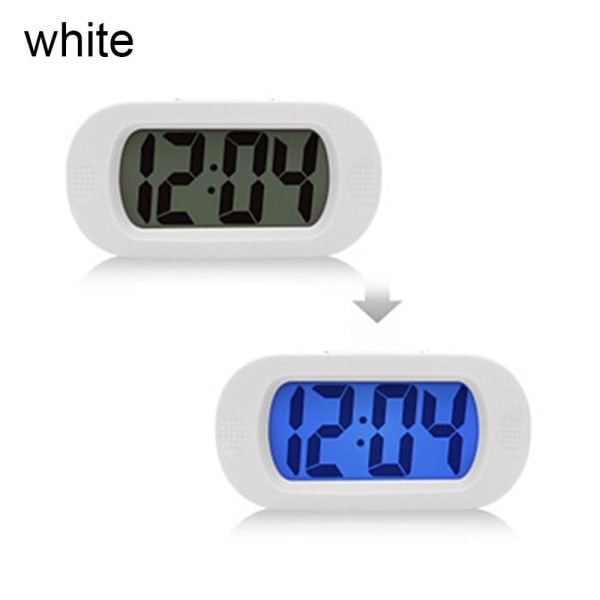 Alarm Snooze Klokke Elektronisk Klokke HVIT white