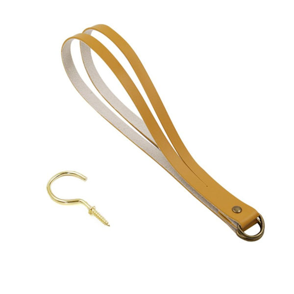 Gardinholder Rope Læder Tiebacks GUL yellow