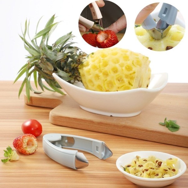 2 Stk Ananas Corer Frukt Slicer ROSA Pink