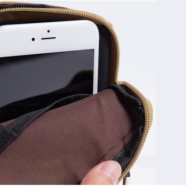 Molle Väska Midja Fanny Pack Mobiltelefonväska SVART black