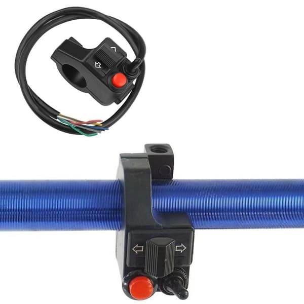 Motorsykkel multifunksjonsbryter Moto Light Controller SØLV silver
