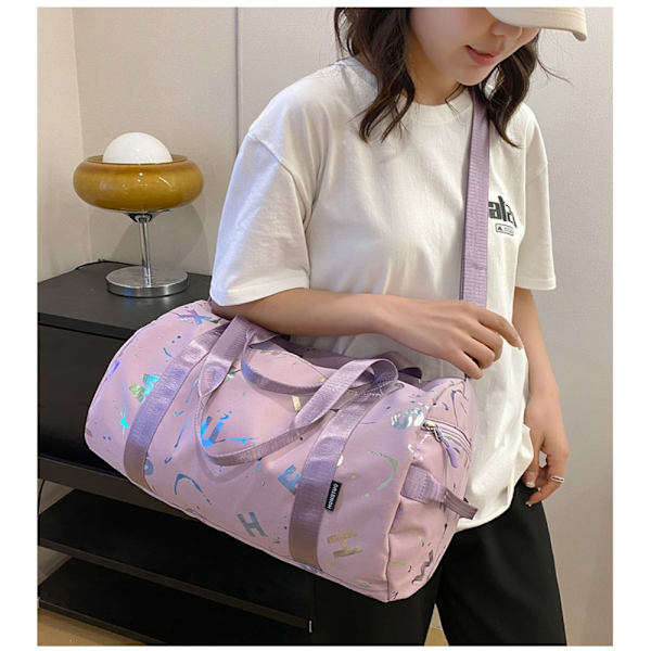 Gym Yoga Sport Dansväska Vattentät Crossbody Deffle Bag BEIGE Beige