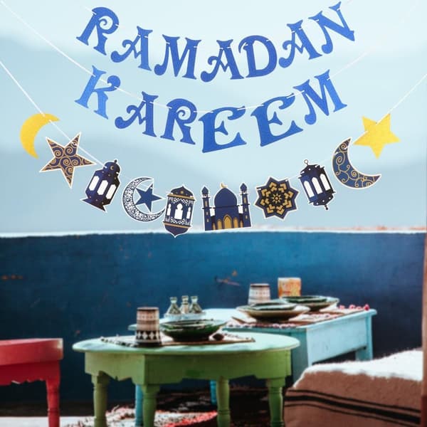 Ramadan Kareem Banner Eid Mubarak Pynt A A