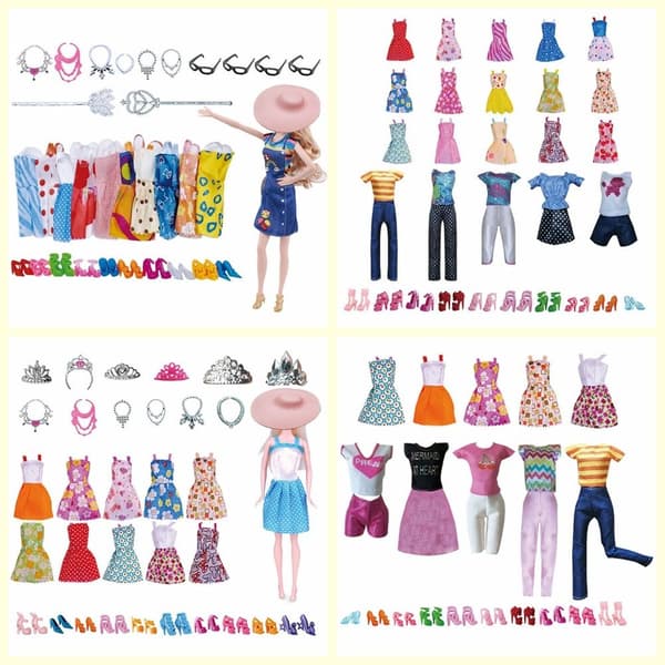 20/30/32PCS Random Doll Accessories Tøj Sko 32PCS-B 32PCS-B